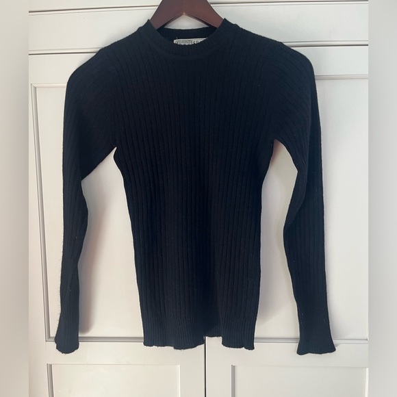 S. Fisher Burlington Arcade VTG Cashmere Ribbed Sweater Sz. XS Made in Scotland